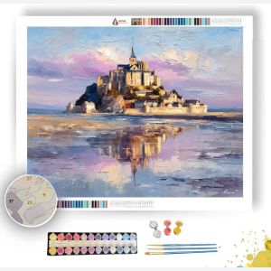 MONT SAINT-MICHEL TIDAL MIRROR - Paint by Numbers Full Kit