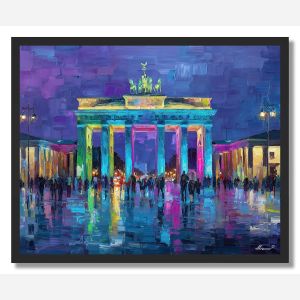 BRANDENBURG GATE FESTIVAL LIGHTS - FRAMED