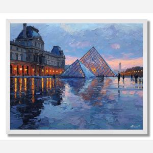 LOUVRE PYRAMID AFTER RAIN - FRAMED