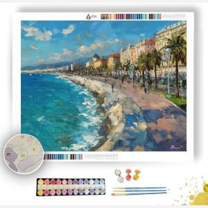 NICE PROMENADE AZUR SHORELINE - Paint by Numbers Full Kit