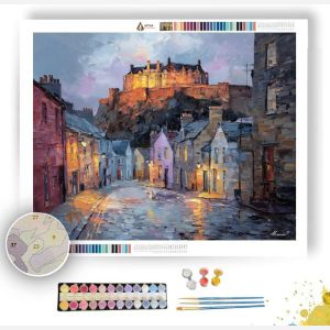 EDINBURGH CASTLE VOLCANIC HILL - Paint by Numbers Full Kit