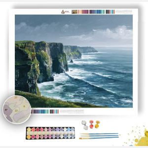 IRISH CLIFFS OF MOHER ATLANTIC SPRAY - Paint by Numbers Full Kit