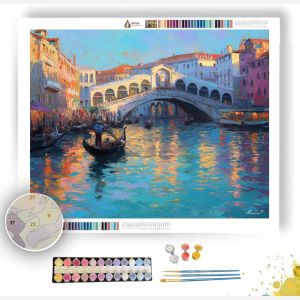 RIALTO BRIDGE VENICE GLOW - Paint by Numbers Full Kit