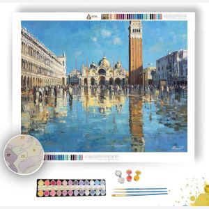 VENICE ST MARKS FLOODED REFLECTIONS - Paint by Numbers Full Kit