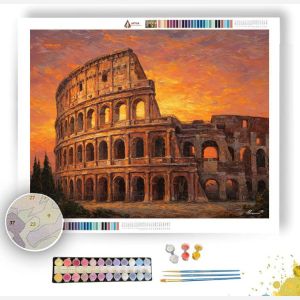 COLOSSEUM ROMAN SUNSET - Paint by Numbers Full Kit