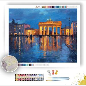 BERLIN BRANDENBURG GATE EVENING - Paint by Numbers Full Kit