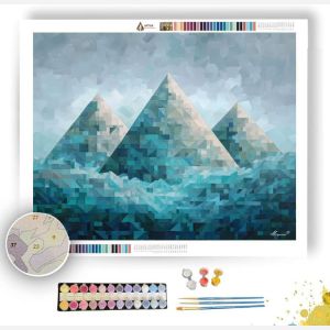 PIXEL MOUNTAIN TRIAD - Paint by Numbers Full Kit