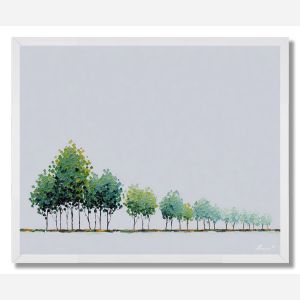 PIXEL FOREST STRIP - FRAMED