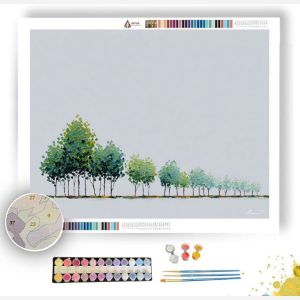 PIXEL FOREST STRIP - Paint by Numbers Full Kit