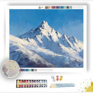 PIXEL SNOWY PEAK - Paint by Numbers Full Kit