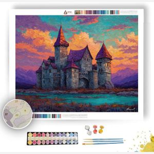 PIXEL CASTLE KEEP - Paint by Numbers Full Kit