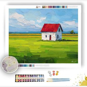 PIXEL FARMHOUSE ICON - Paint by Numbers Full Kit