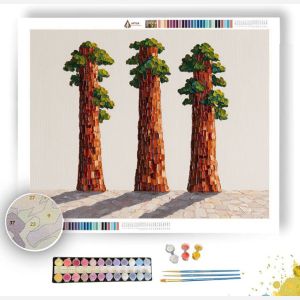 PIXEL REDWOOD STAND - Paint by Numbers Full Kit