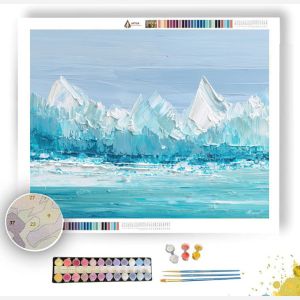 PIXEL GLACIER STRIPE - Paint by Numbers Full Kit