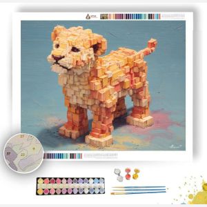 ISO LION MINI VOXEL - Paint by Numbers Full Kit