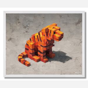 ISO TIGER MINI VOXEL - FRAMED