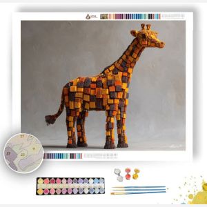 ISO GIRAFFE TALL VOXEL - Paint by Numbers Full Kit