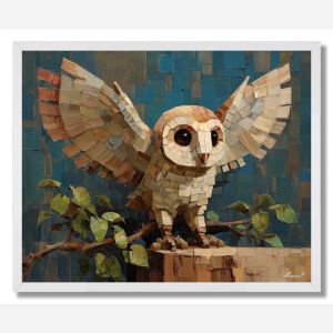 ISO OWL NIGHT SITTER - FRAMED