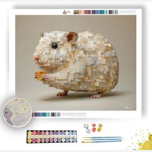 ISO HAMSTER CHUBBY VOXEL - Paint by Numbers Full Kit