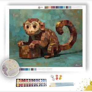 ISO MONKEY CUBE FORM - Paint by Numbers Full Kit