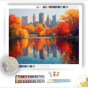 CENTRAL PARK AUTUMN MIRROR - Paint by Numbers Full Kit