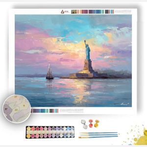 STATUE OF LIBERTY DAWN LIGHT - Paint by Numbers Full Kit