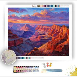 GRAND CANYON FIERY RIDGE - Paint by Numbers Full Kit