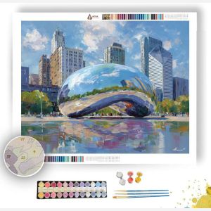 CHICAGO BEAN REFLECTIONS - Paint by Numbers Full Kit