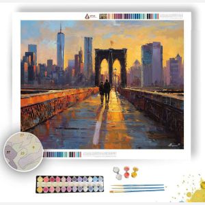 BROOKLYN BRIDGE GOLDEN PATH - Paint by Numbers Full Kit