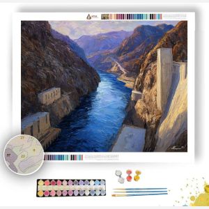 HOOVER DAM SUNLIT WALLS - Paint by Numbers Full Kit