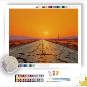 ROUTE 66 DUSTY HORIZON - Paint by Numbers Full Kit