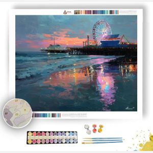 SANTA MONICA PIER GLOW - Paint by Numbers Full Kit