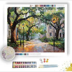 SAVANNAH OAKS AND LANTERNS - Paint by Numbers Full Kit