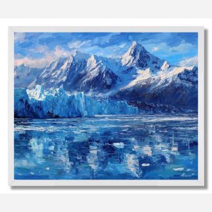 ALASKA GLACIER BAY BLUE ICE - FRAMED