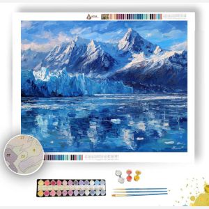 ALASKA GLACIER BAY BLUE ICE - Paint by Numbers Full Kit