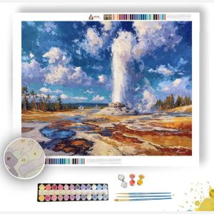 YELLOWSTONE GEYSER SKYBURST - Paint by Numbers Full Kit
