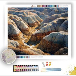 BADLANDS PAINTED RAVINES - Paint by Numbers Full Kit
