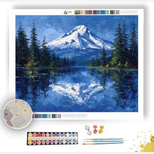 MOUNT HOOD LAKE REFLECTION - Paint by Numbers Full Kit