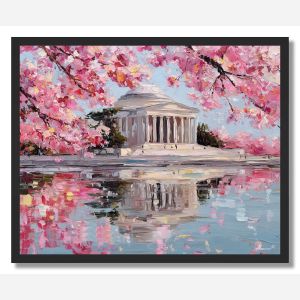 WASHINGTON D.C. CHERRY BLOSSOM SPRING - FRAMED