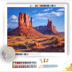 MONUMENT VALLEY RED MONOLITHS - Paint by Numbers Full Kit