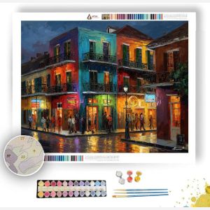 NEW ORLEANS FRENCH QUARTER NIGHTS - Paint by Numbers Full Kit