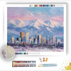 DENVER ROCKY MOUNTAIN BACKDROP - Paint by Numbers Full Kit
