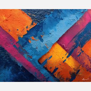 angular graffiti, magenta blue orange art, broken spray shapes, sharp graffiti lines, abstract urban angles