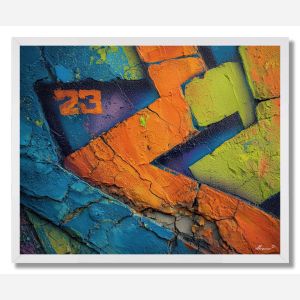 BRIGHT BLOCK LETTERS - FRAMED