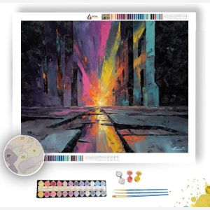 CITY SHADOW SPLASH - Paint by Numbers Full Kit
