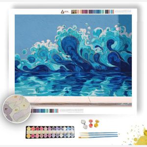 GRAFFITI OCEAN RIPPLE - Paint by Numbers Full Kit