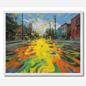 SPRAY LOOP STORM - FRAMED