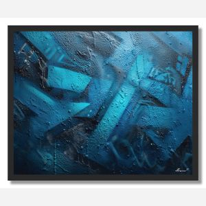 BLUE CITY TAG - FRAMED
