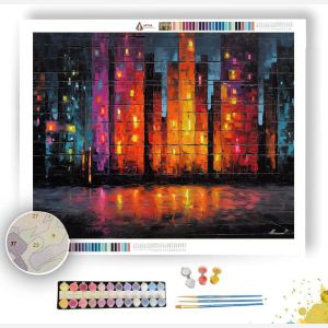 CITY LIGHT GRAFFITI - Paint by Numbers Full Kit