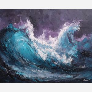 graffiti wave, turquoise purple mural, fluid spray paint, street art motion, urban wall texture, flowing graffiti strokes